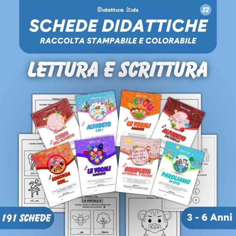 Flashcard bundle Didattica Kids - 10 moduli4